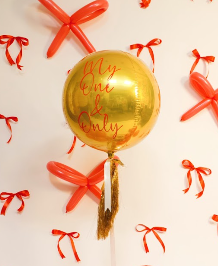 GLOBO ORBZ DORADO "MYONE&ONLY"