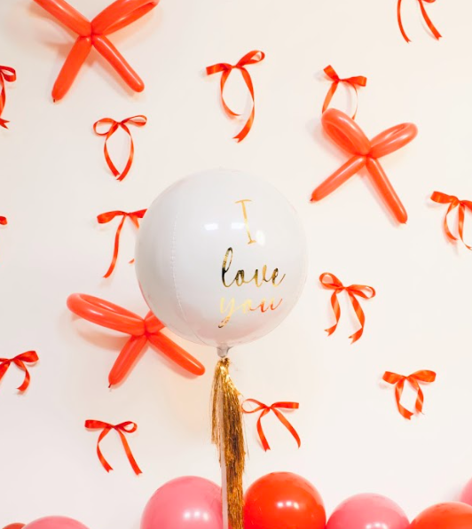 GLOBO ORBZ BLANCA "ILOVEYOU"