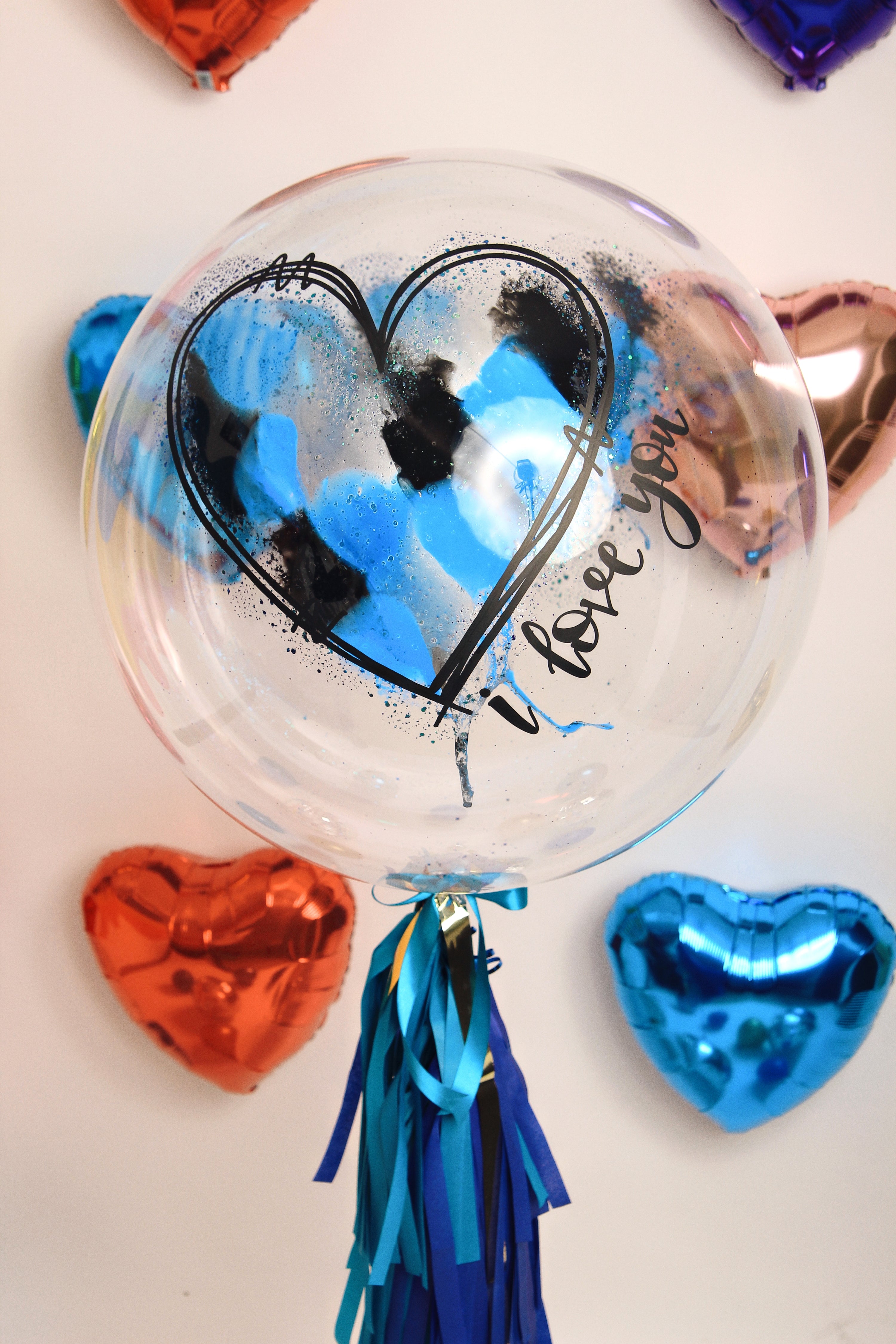 BURBUJA MEDIANA "ILOVEYOU" PARA HOMBRE