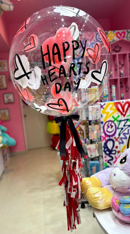 BURBUJA MEDIANA ¨HAPPYHEARTSDAY¨