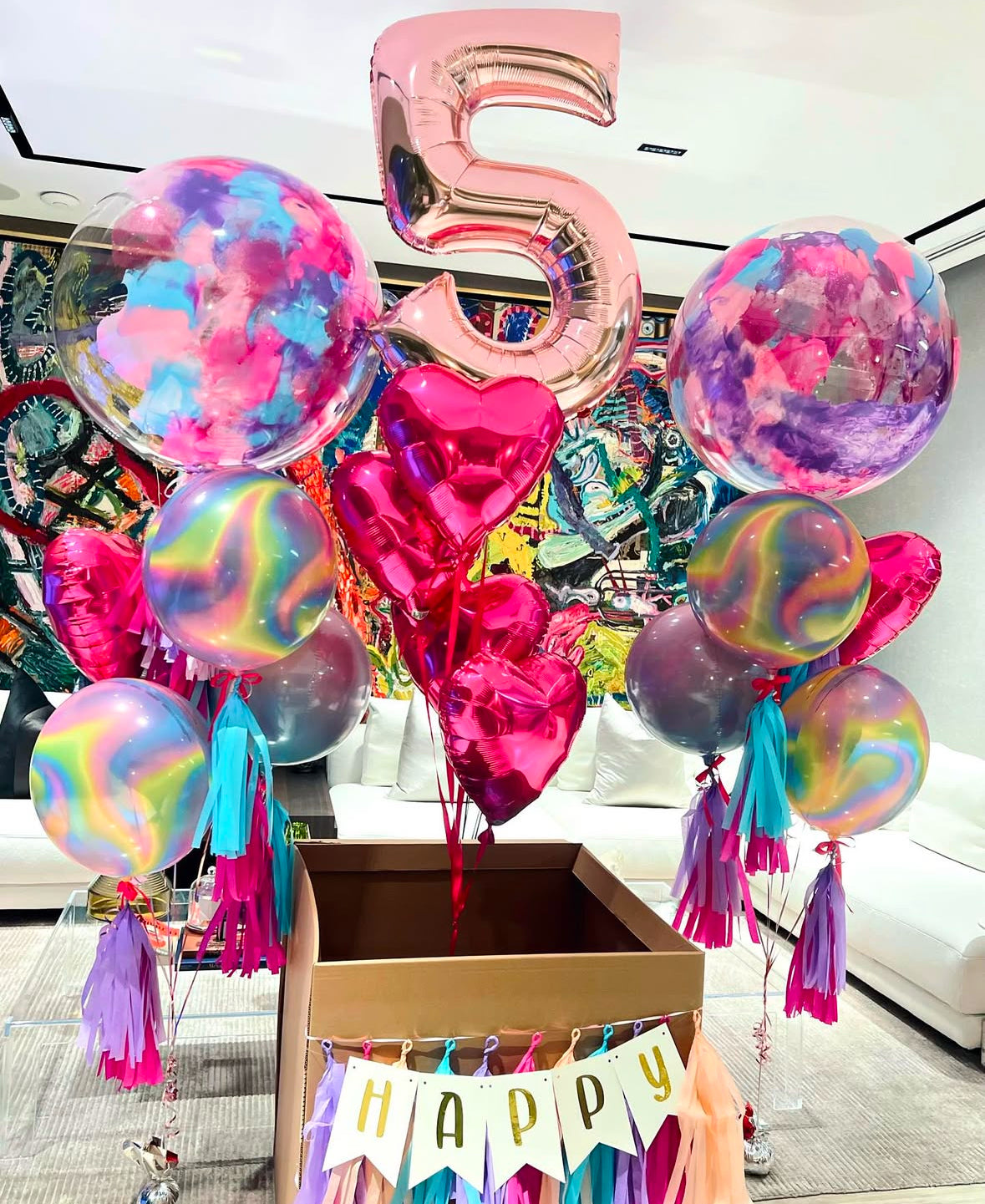 Caja de cumpleaños RAINBOW GIRL