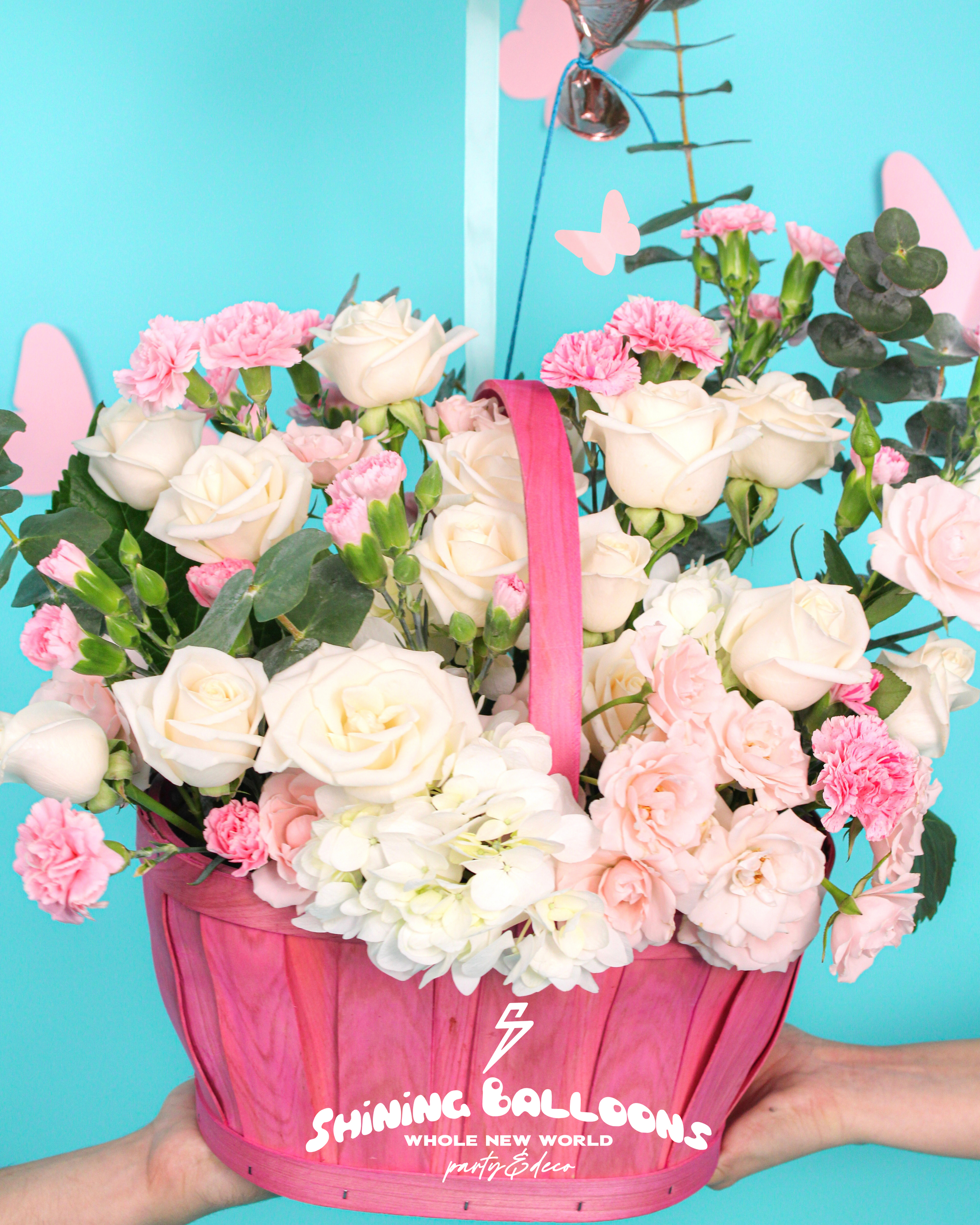 Canasta de flores grande para MAMÁ